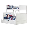 Nantucket Twin/Full Bunk Bed - White AB59202 - AB592X20