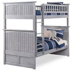 Nantucket Twin/Twin Bunk Bed - Driftwood Grey AB59108 Nantucket Twin/Twin Bunk Bed - Driftwood Grey AB59108