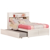 Newport Platform Bed with Flat Panel Footboard - White - AR85X2X12