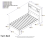 Newport Platform Bed with Open Footrails - Espresso - AR85X1001