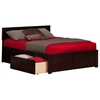 Orlando Platform Bed with Flat Panel Footboard - Espresso - AR81X2X11