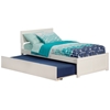 Orlando Platform Bed with Flat Panel Footboard - White - AR81X2X12