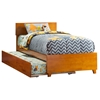 Orlando Platform Bed with Matching Footboard - Caramel Latte Orlando Platform Bed with Matching Footboard - Caramel Latte