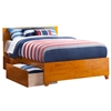 Orlando Platform Bed with Matching Footboard - Caramel Latte - AR81X6X17