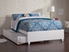 Orlando Platform Bed with Matching Footboard - White - AR81X6X12
