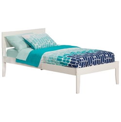 Orlando Platform Bed with Open Footrails - White Orlando Platform Bed with Open Footrails - EspressoWhite