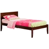 Orlando Traditional Bed with Open Footrails - Antique Walnut - AR81X1034