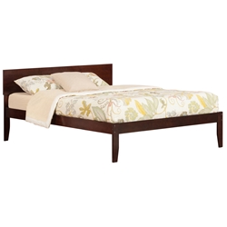 Orlando Traditional Bed with Open Footrails - Antique Walnut Orlando Traditional Bed with Open Footrails - Antique Walnut