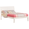 Portland Platform Bed with Open Footrails - White - AR89X1002