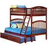 Richland Twin/Full Bunk Bed - Antique Walnut AB64204 - AB642X40