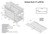Richland Twin/Twin Bunk Bed - Caramel Latte AB64107 - AB641X70