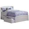 Richmond Platform Bed with Matching Footboard - White Richmond Platform Bed with Matching Footboard - White