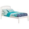 Richmond Platform Bed with Open Footrails - White Richmond Platform Bed with Open Footrails - White