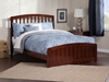 Richmond Traditional Bed with Matching Footrails - Antique Walnut - AR88X6034