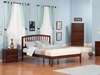 Richmond Traditional Bed with Open Footrails - Antique Walnut - AR88X1034