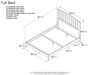 Richmond Traditional Bed with Open Footrails - White - AR88X1032