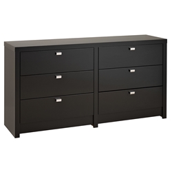 Series 9 6-Drawer Dresser - Black BDBR-0560-1 Series 9 6-Drawer Dresser - Black BDBR-0560-1