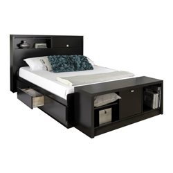 Series 9 Storage Platform Bed - Black Series 9 Storage Platform Bed - Black