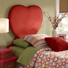 Valentine Twin Platform Bed Let your kid know she is loved with the Valentine Twin Platform Bed, featuring a giant heart-shaped headboard.