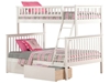 Woodland Twin/Full Bunk Bed - White AB56202 - AB562X20