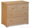 Classic 3-Drawer Dresser Crafted from eco-friendly hardwood in four different finishes, the Child's 3-Drawer Dresser is the perfect addition to your child's bedroom.Features   at a Glance  Solid   Eco-Friendly Hardwood Construction      Long Lasting 5 Step Finishing Process Smooth gliding drawers