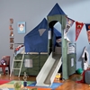 Camelot Boys Tent Bunk Bed Spark your childs imagination come bedtime with the Camelot Tent Bunk Bed.