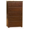 Classic 5-Drawer Vertical Dresser Simplistic styling gives the Child's 5-Drawer Vertical Dresser the ability to adapt to any bedroom style.  Since it is made from Eco-friendly Hardwood, you can feel good about your purchase. Available in your choice of finish with smooth metal drawer glides and French dovetail drawer fronts.