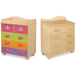 Tea Party Dresser Your little girl will have her tea party in no time with our Tea Party Dresser.