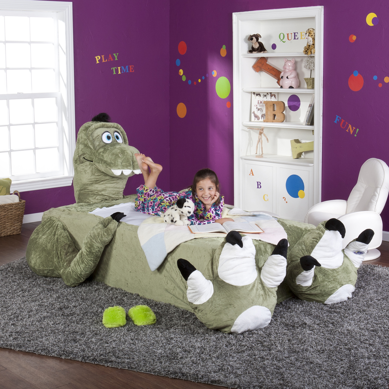 kids dinosaur bed