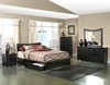 Knightley Bedroom Set - Mattress Included The Knightley Bedroom set is brand new for 2011. The Knightley bed has a curved modern sleigh style headboard, and the bed comes in two great finishes.